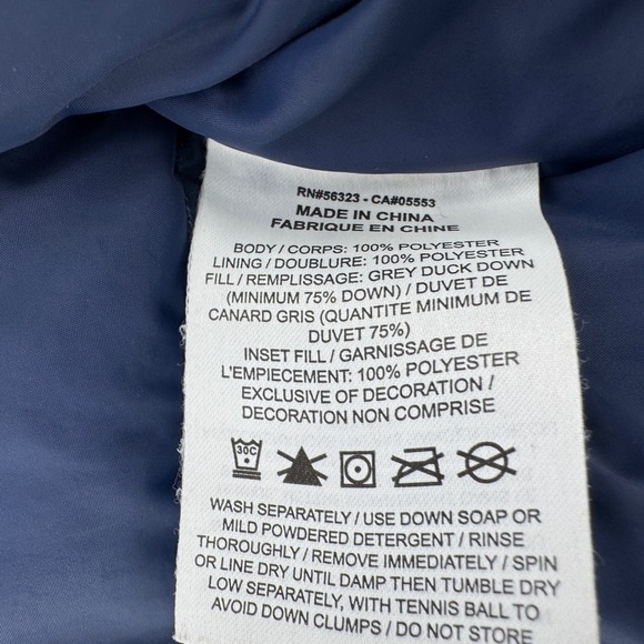 Nike Down Fill Puffer Jacket Bubble Coat Red Blue Hooded Full Zip Men's Medium - Picture 5 of 14